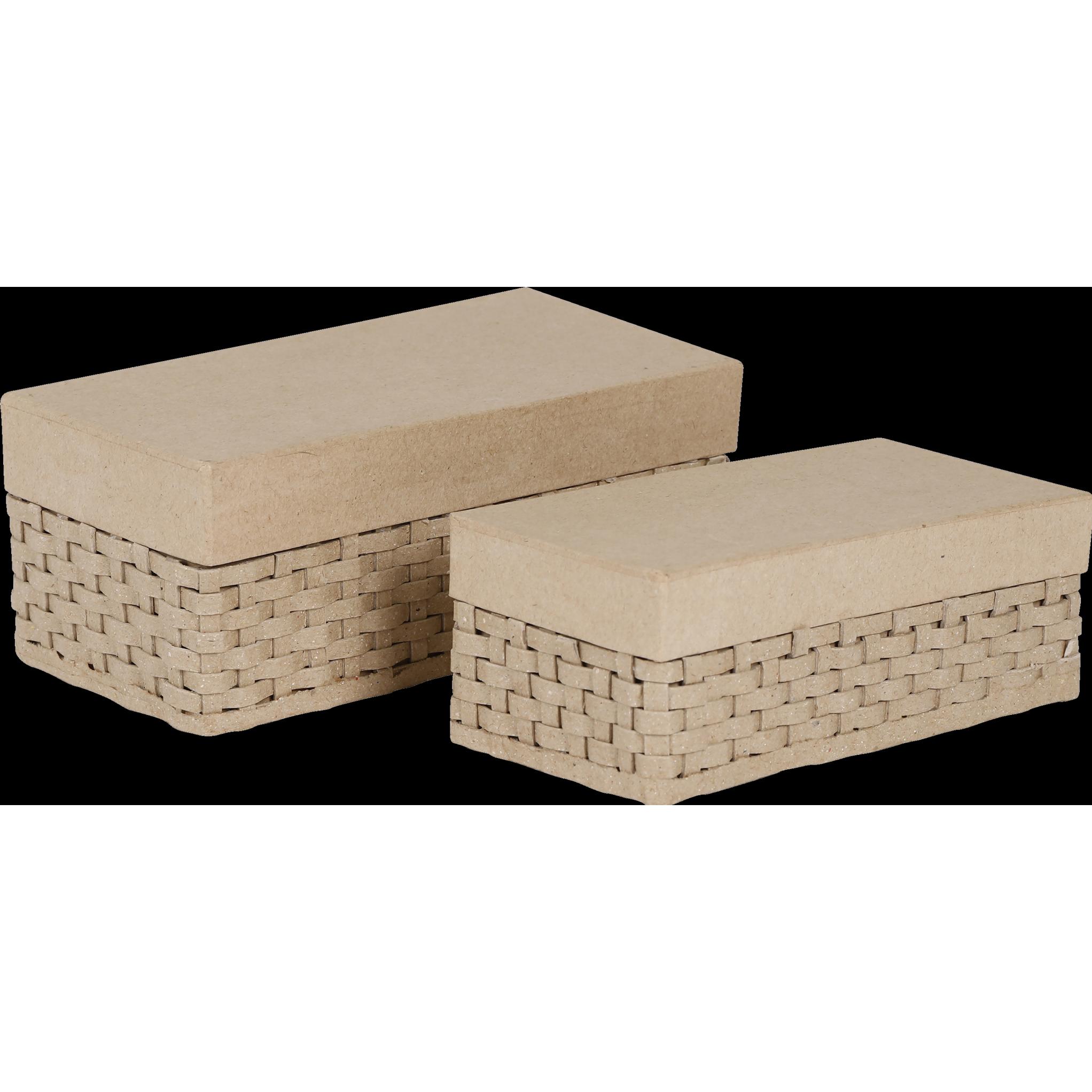Décopatch Pappmaché geflochtene Boxen