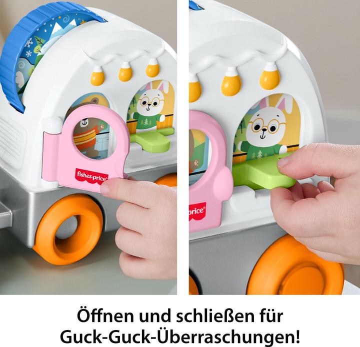 Actual product image Fisher-Price Friendship Forest Pull-Along Camper Vehicle Baby & Toddler Activity Toy