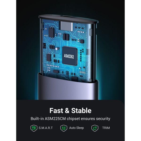 Actual product image Ugreen SSD Enclosure (M.2 2280, M.2 2260, M.2 2242, M.2 2230)