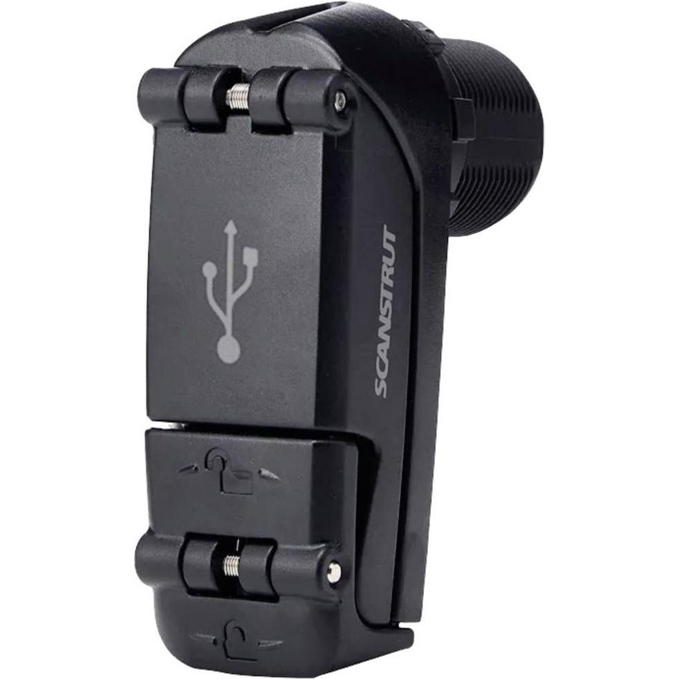 Scanstrut Doppel-Usb-Buchse Rokk Charge Pro, Adattatore Per Auto, Nero