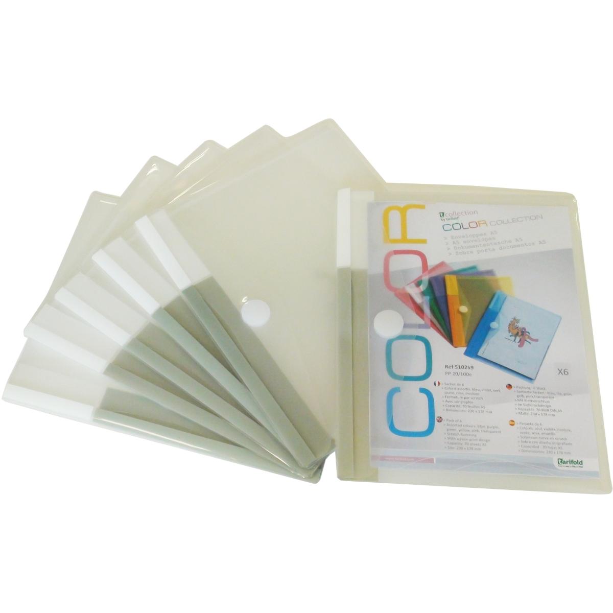 Tarifold, Dokumententasche, Dokumententasche DIN A5, PP, transparent (A5)