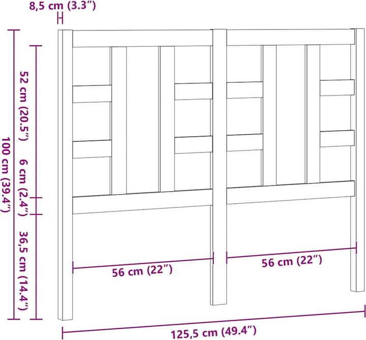 Immagine prodotto vidaXL Lior (126 x 4 x 100 cm)