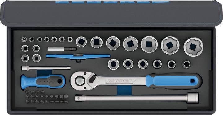 Produktbild Gedore TC 19-20-MU-10 Steckschlüssel-Satz 1/4"+1/2" 52-teilig (1/4")