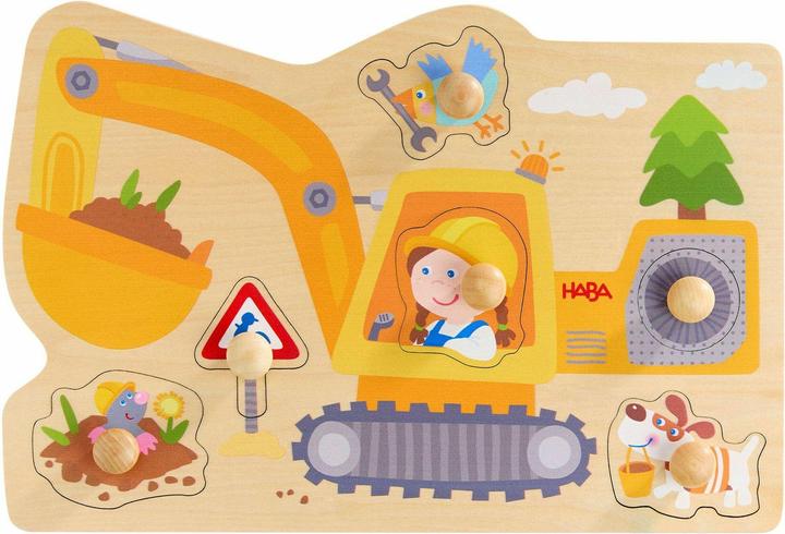 Haba Greifpuzzle Bagger