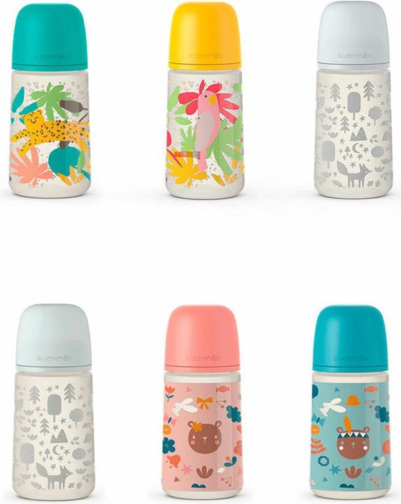 Produktbild Suavinex Baby-Flasche Prints M 270 ml (270 ml)