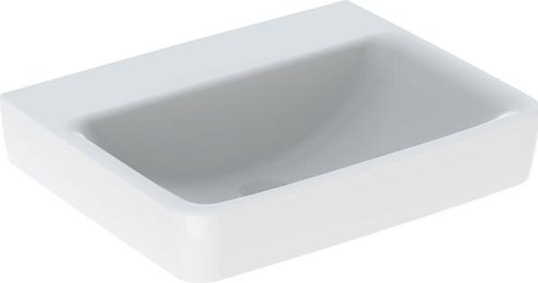 Geberit Renova Plan, lavabo, 55x44 cm, senza foro per rubinetto, senza sfioratore, 501635 (440 mm, 550 mm)
