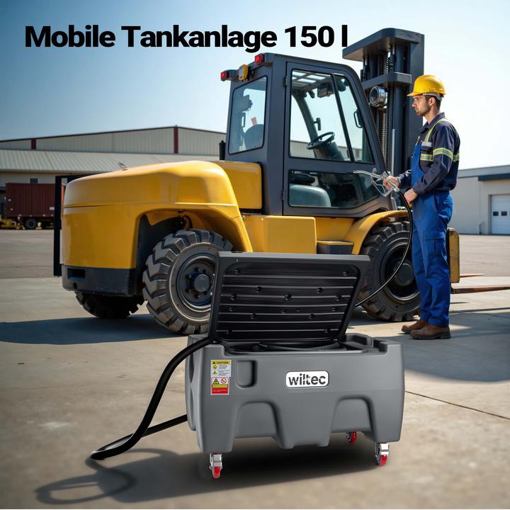 Produktbild Wiltec 150l mobile Tankanlage Pumpe