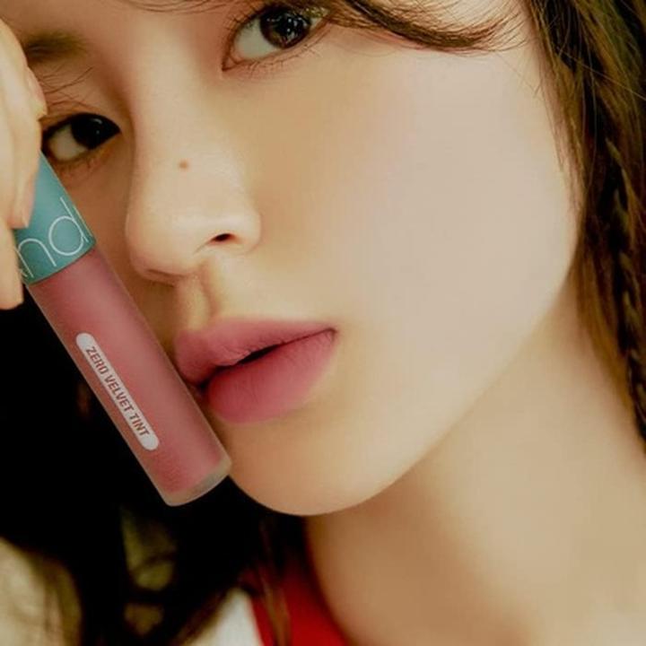 Image du produit Rom&Nd Zero Velvet Tint 25 NERD PINK Vernis à lèvres liquide mat et velouté, longue durée, crémeux et (NERD PINK)