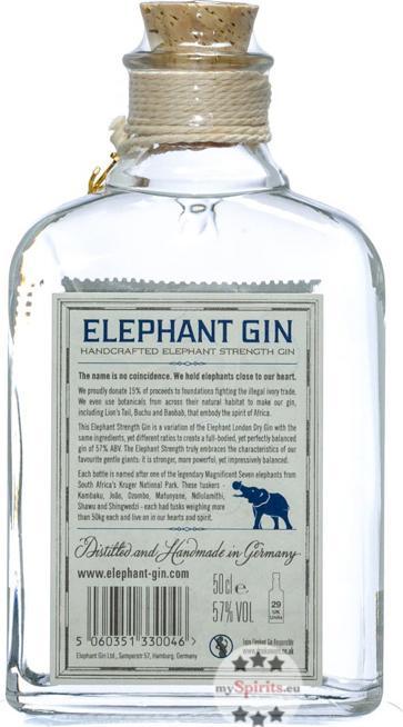Produktbild Elephant Gin Gin Elephant Strength (1 x 50 cl)