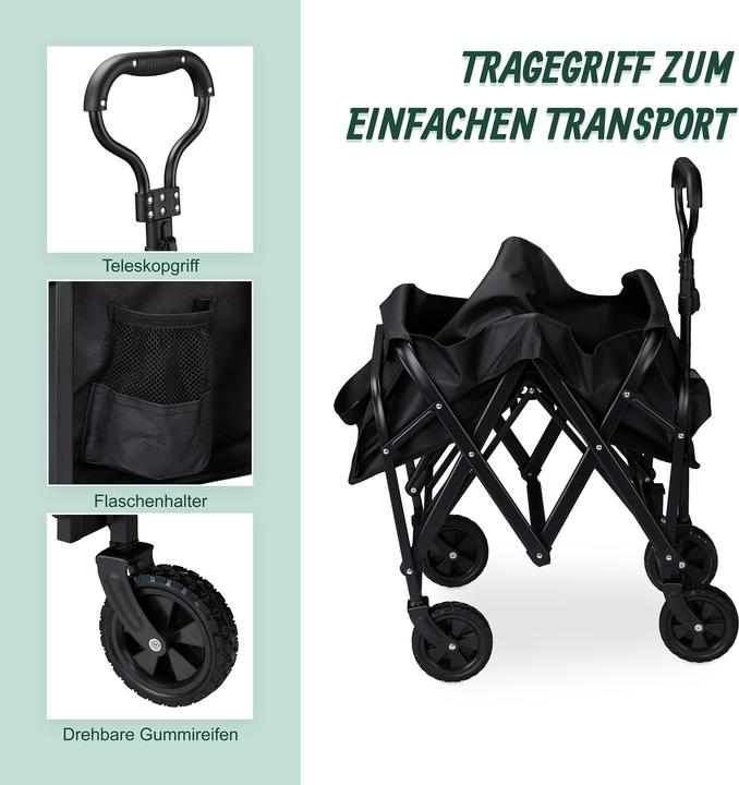 Produktbild Relaxdays Bollerwagen