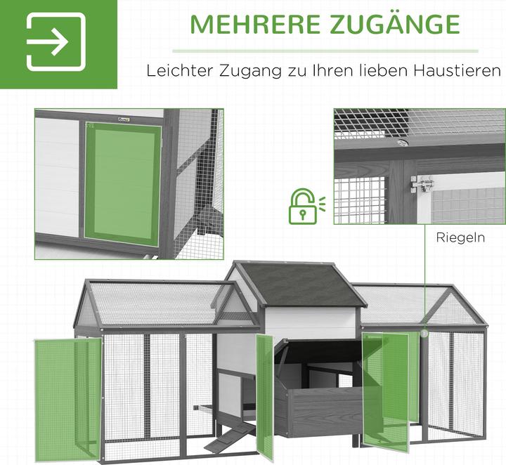 Actual product image PawHut Chicken coop with nesting box