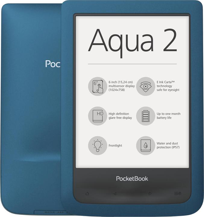 Produktbild PocketBook Aqua 2 (6", 8 GB, Azurblau)