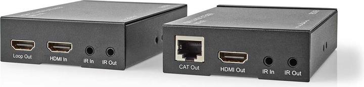 Actual product image Nedis VREP3480AT HDMI ™ Extender Over CAT6 Up to 60.0 m 4K@60Hz 18 Gbps Metal Anthracite (0.06 m)