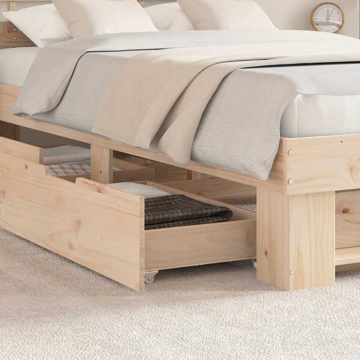 Actual product image vidaXL Holzbett (120 x 200 cm)