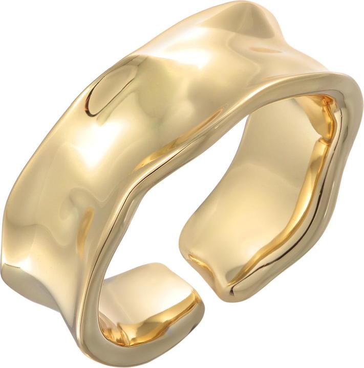 Immagine prodotto Elli Ring Bandring Offen Struktur Farbe Gold für Damen (58)