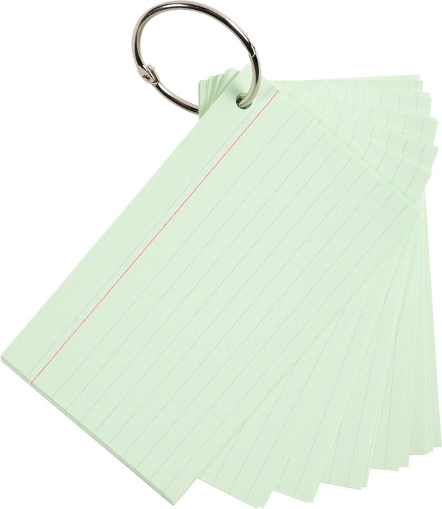 Actual product image Exacompta Flashcards (A6, 205 g/m², 50 x)