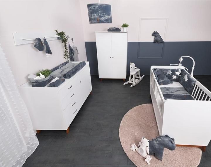 Actual product image Baby's only Marble storage basket, grey silver-grey