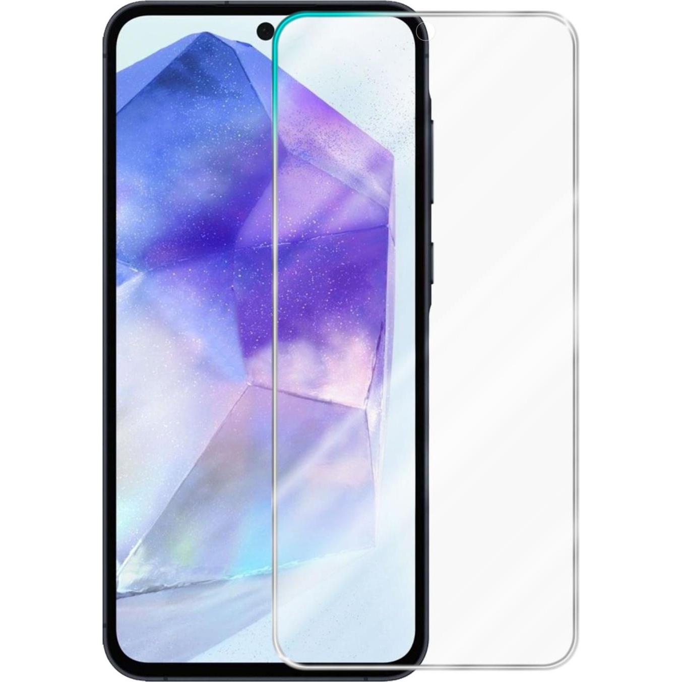 Cadorabo Display Schutzglas Folie für Samsung Galaxy A55 (1 Stück, Samsung Galaxy A55), Smartphone Schutzfolie, Transpar...