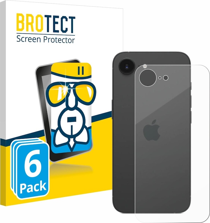 Produktbild BROTECT Schutzglas Schutzfolie Displayschutz Display Schutz Glas Folie klar (6 Stück, Apple iPhone 16e)