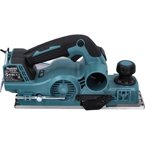 Makita, Hobelmaschine, DKP 181 M1 Akku Hobel Falzhobel 82 mm 18 V Brushless + 1x Akku 4,0 Ah - ohne Ladegerät