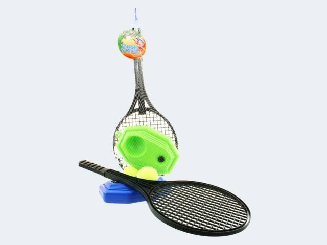 Toi-Toys - Tennis Coach in a net bag, 2 assorted, 64791z, multicoloured