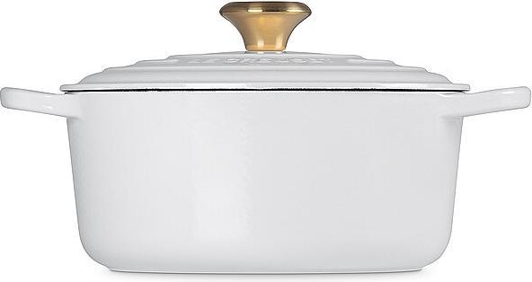 Produktbild Le Creuset 4,2 liter - Emaljeret støbejern - White (20 cm, Bräter + Schmortopf, Gusseisen)