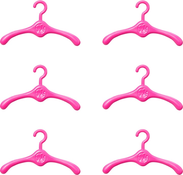 Immagine prodotto Barbie Armadio fashionistas, 6 appendini, per bambini dai 3 anni in su