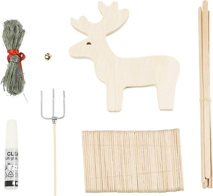 Actual product image Creativ Company Mini Paraphernalia Elf Door / Secret Santa Door Scene Reindeer