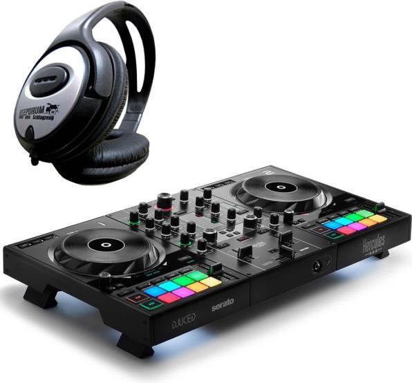 Produktbild Hercules DJ Control Inpulse 500 mit Kopfhörer