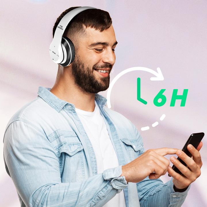 Actual product image Avizar P15 Audio Over-ear Headphones Bluetooth (6 h, Wireless)
