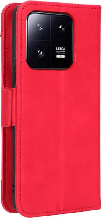Actual product image Cover-Discount Xiaomi 13 - Case with many card slots red (Xiaomi 13)