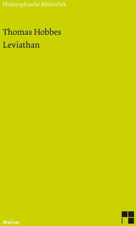 Produktbild Leviathan (Deutsch, Hermann Klenner, Jutta Schlösser, Thomas Hobbes, 2005)