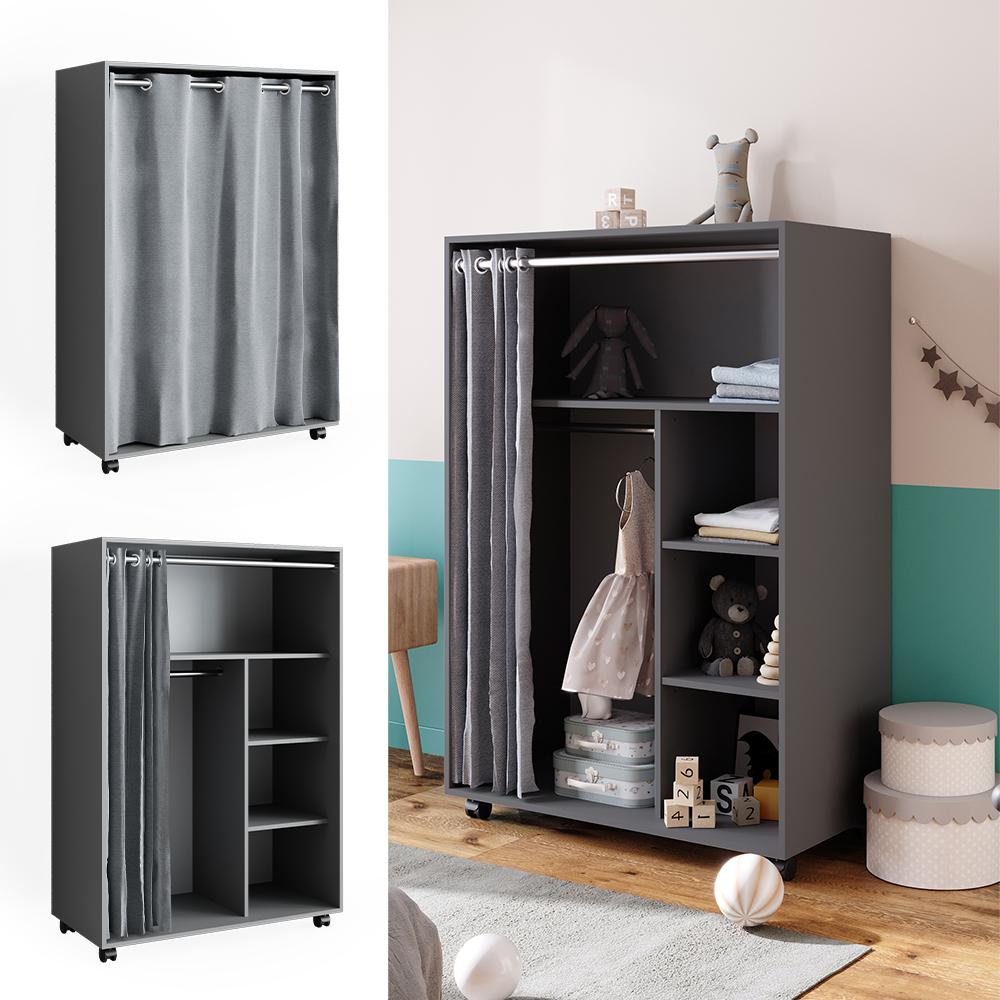 Thumbnail - Vicco, Kinderkleiderschrank, Doros (100 cm)