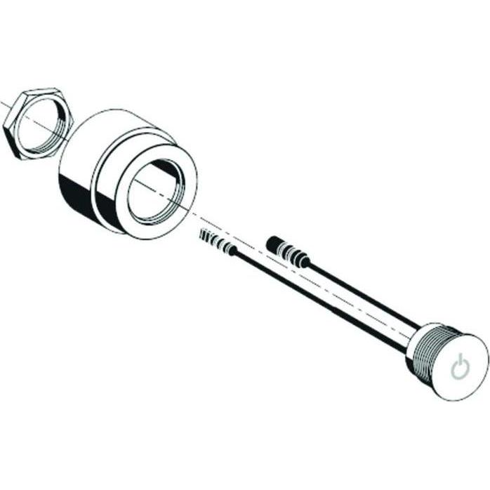 Schell, Placca WC, Elettronica CVD touch chrome (015910699)