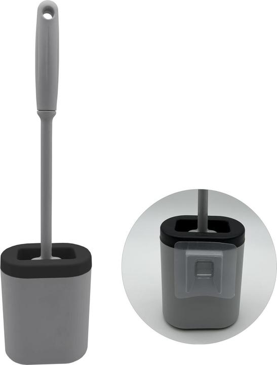 Produktbild Lobwerk WC Klobürste Silikon Wandhalterung Klebend Toilettenbürste Bürste Wandmontage ohne Bohren