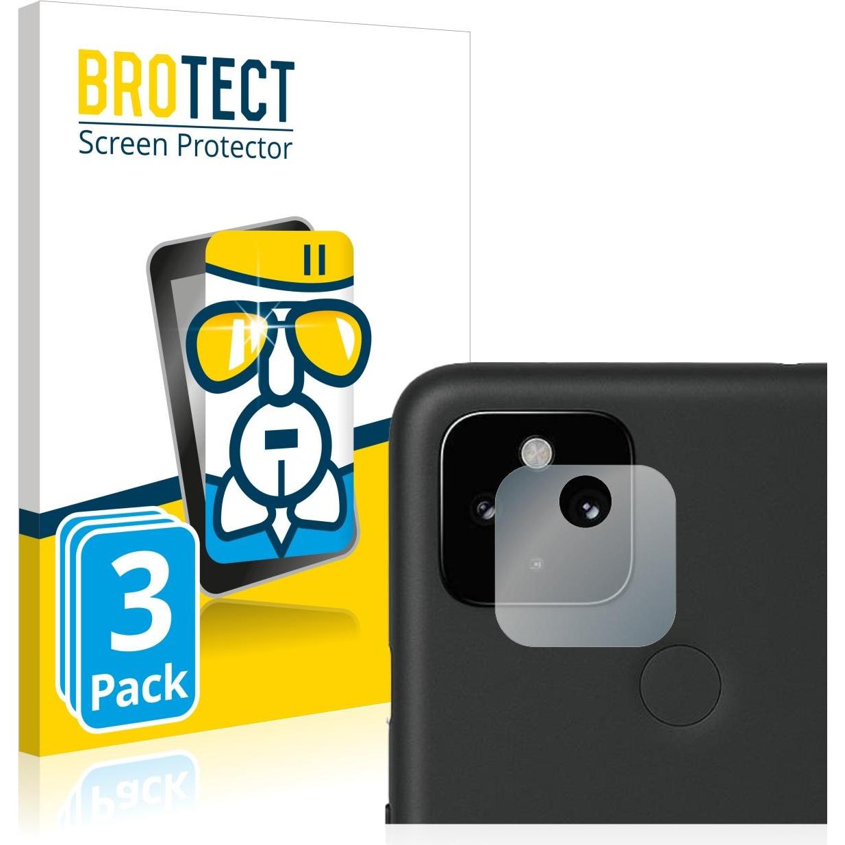 Thumbnail - BROTECT AirGlass Panzerglasfolie (3 Stück, Google Pixel 4a 5G), Smartphone Schutzfolie, Transparent