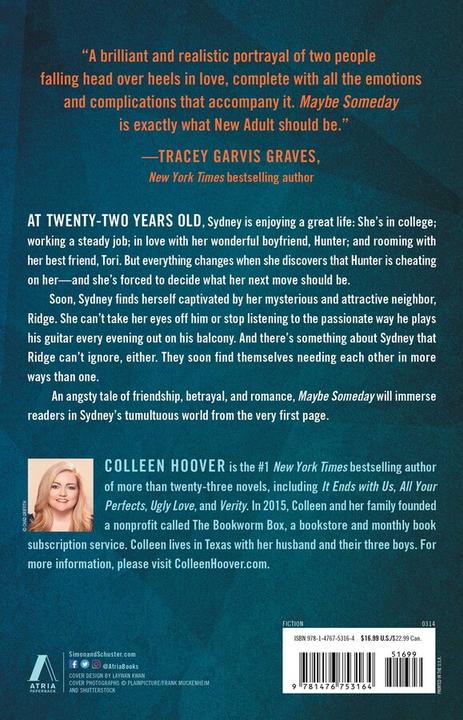 Produktbild Maybe Someday (Englisch, Colleen Hoover, 2014)