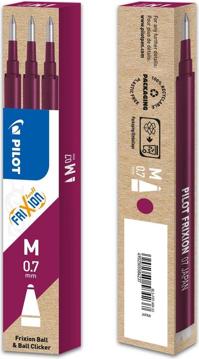 Produktbild Pilot FriXion Refill (3 Stück, Weinrot, 0.70 mm)