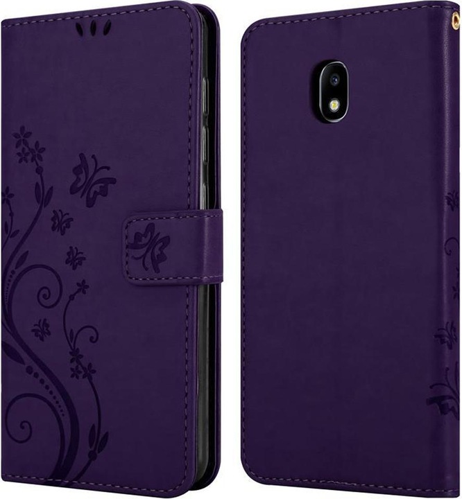 Actual product image Cadorabo Flower Book Cover (Samsung Galaxy J3 (2017))