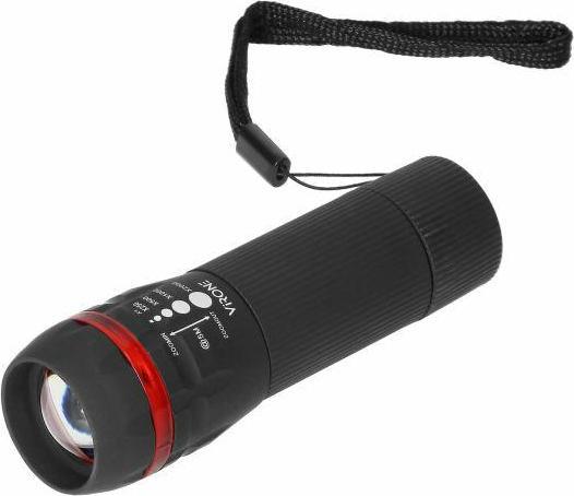 Actual product image Virone Torch Flashlight LED 1W with zoom, 60lm, 3xAAA (60 lm)