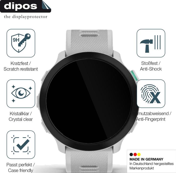 Actual product image Dipos Anti-Shock Screen Protector Clear (Garmin Forerunner 55)