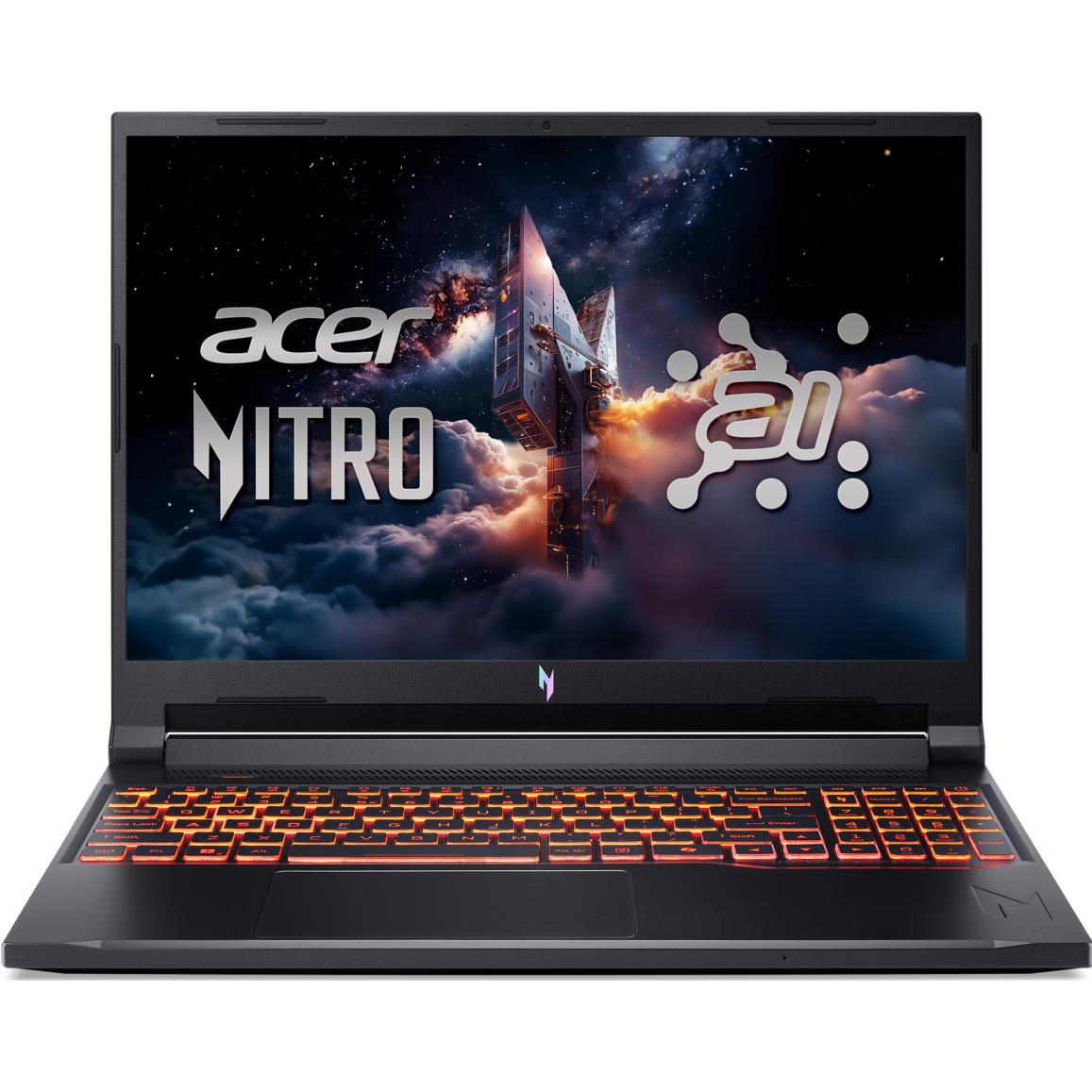 Acer Nitro V 16 AI (16", 1000 GB, 16 GB, DE, AMD Ryzen 7 260), Notebook, Schwarz