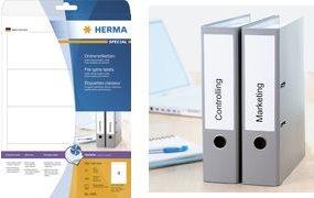 Actual product image HERMA Inkjet folder labels A4