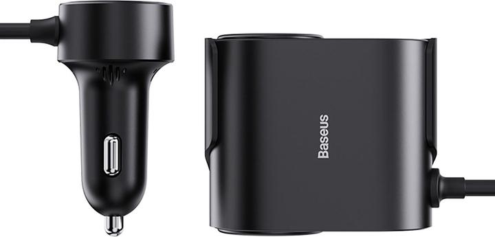 Immagine prodotto Baseus Accendisigari per auto 1 per 2 ad alta efficienza Pro 30 W (nero)