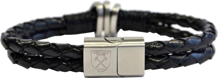 Produktbild West Ham United FC Geflochten Armband (20% Edelstahl, 80% Leder)