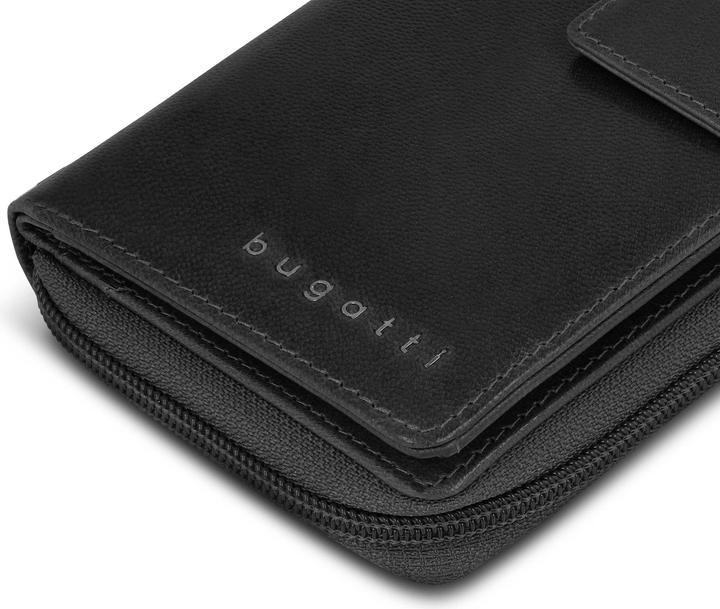 Actual product image Bugatti Valencia wallet RFID protection leather 10 cm