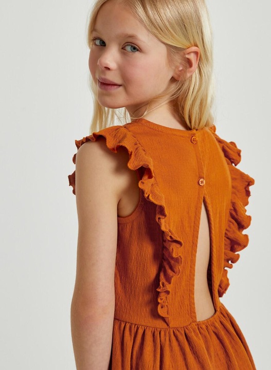 Image du produit La Redoute Collections Robe courte à volants (128)
