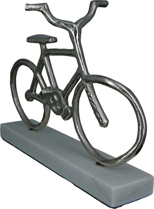 Actual product image Gilde Bicycle on aluminium base height 28 cm