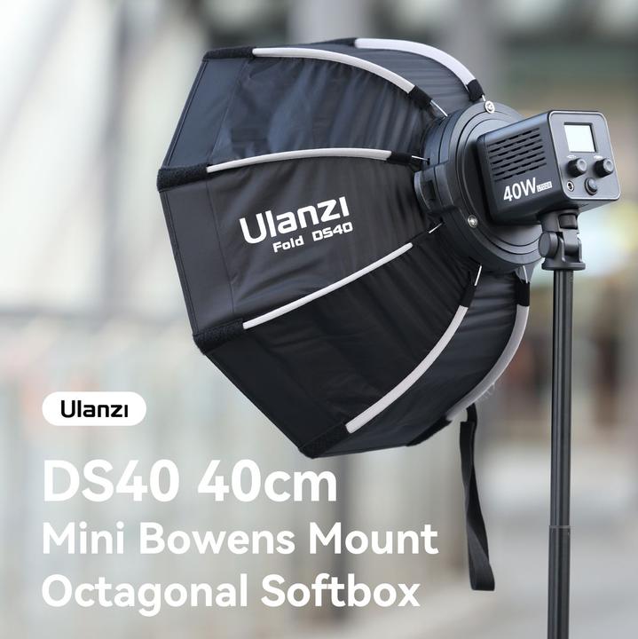 Actual product image Ulanzi LAS002 40cm Octagonal Softbox with Mini Bowens Mount and Grid (Soft boxes, 40 cm)