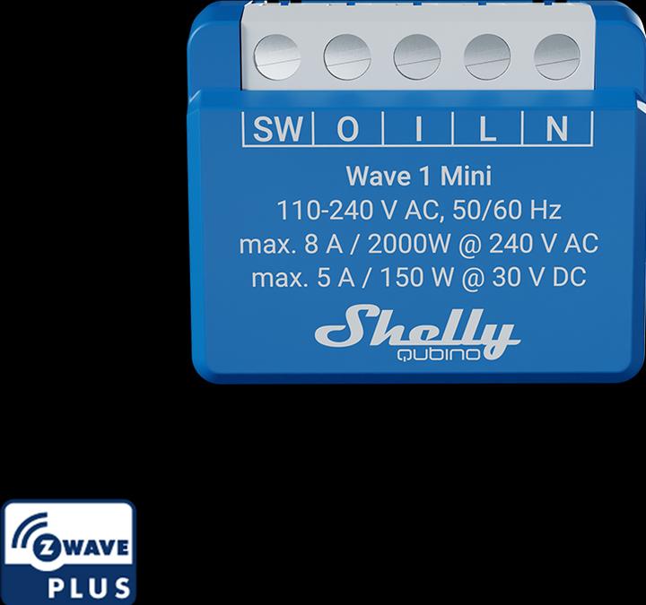 Produktbild Shelly Qubino Wave 1 Mini (Schaltaktor)